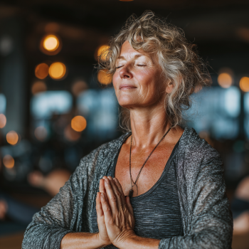 Yoga pentru seniori în natură